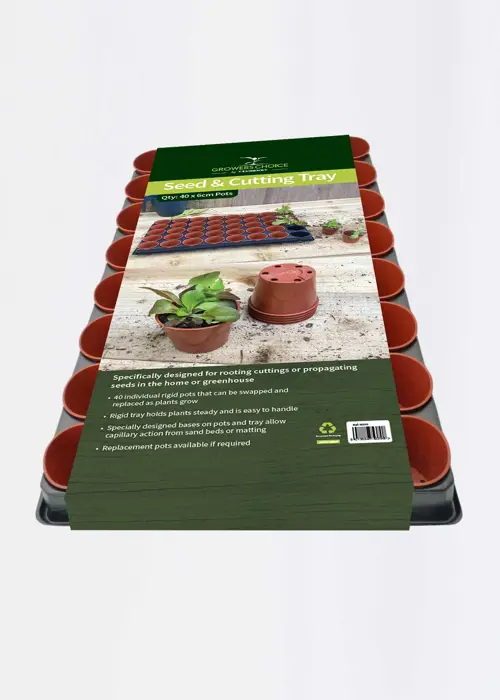 Growers Choice Seed and Cutting Tray (40 x 6cm Pots)