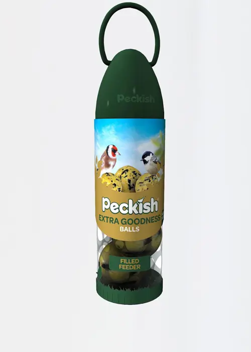 A photo of Peckish Extra Goodness Ball Ready to Use Feeder 210g