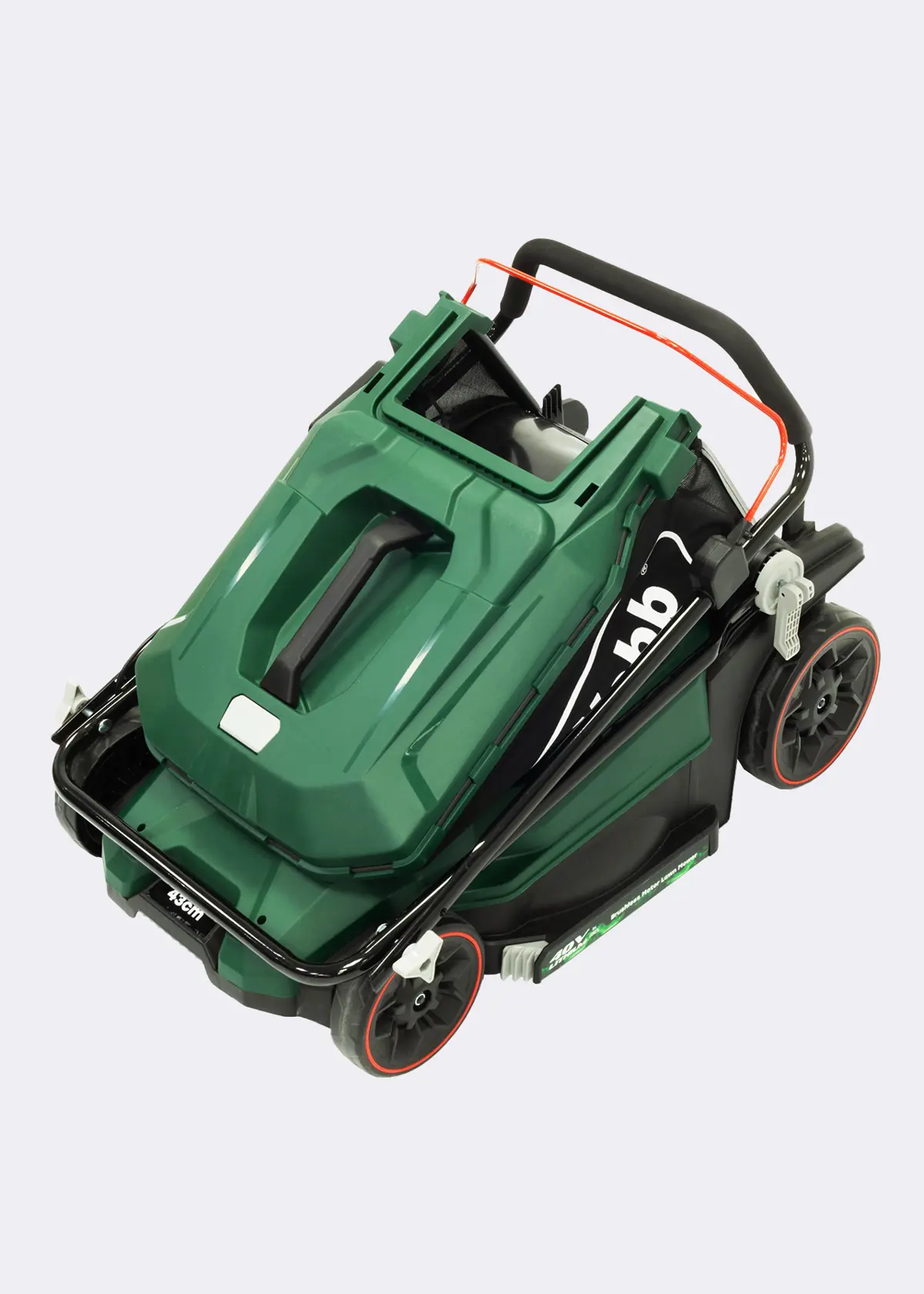 A photo of Webb Eco 20V 43cm Lawnmower with 2 X 20v 4ah Batteries & Cha