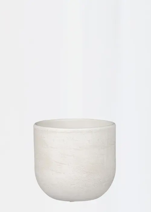 A photo of Nora Pot Round White 16cm