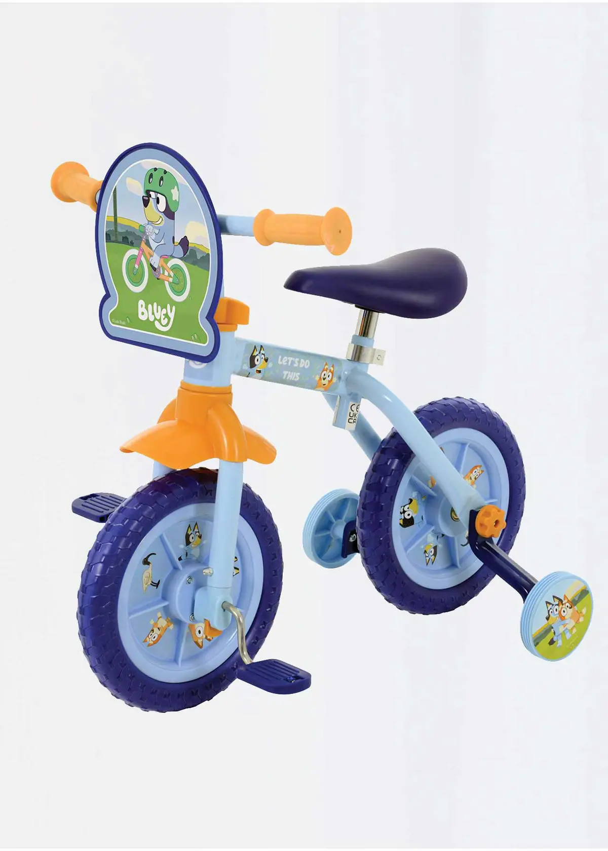 A photo of Bluey 2-in-1 10" Training Bike