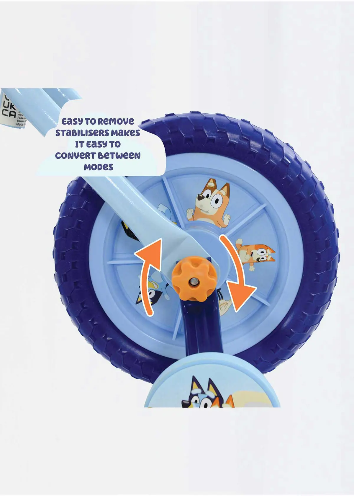 A photo of Bluey 2-in-1 10" Training Bike