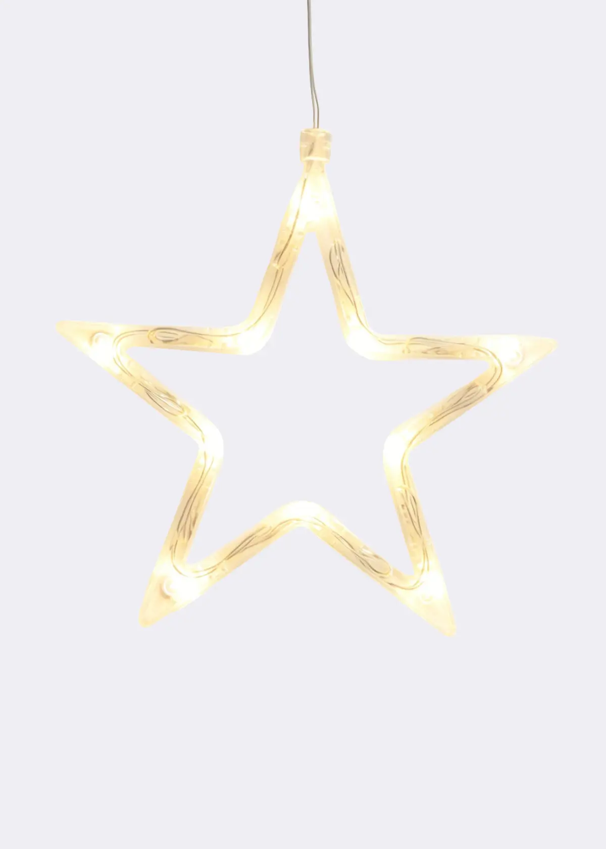 A photo of Warm White LED Star Hanging Light 18cm