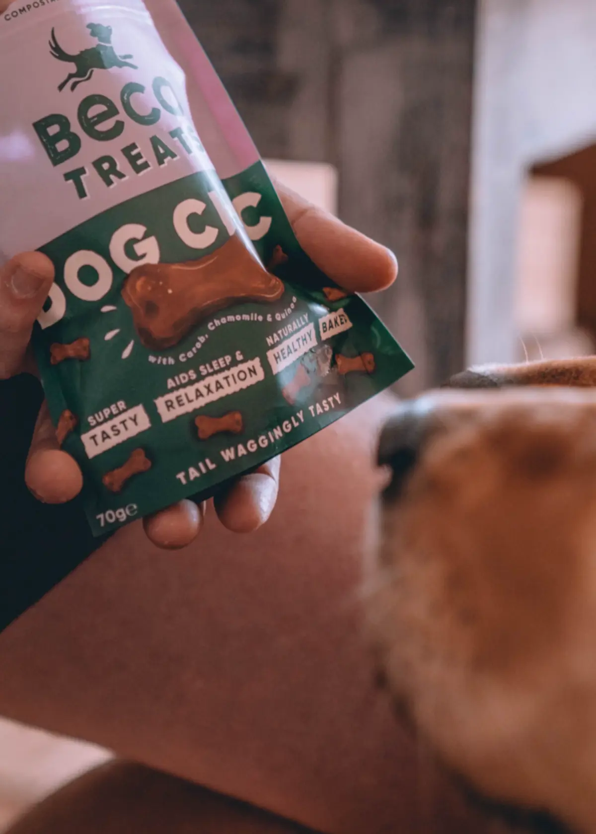 A photo of Beco Carob Chocolate Dog Treats 70g