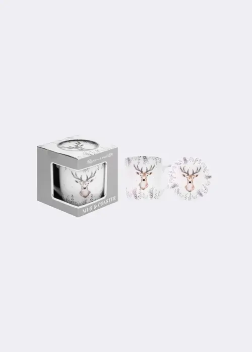 Stag Mug And Coaster Gift Set