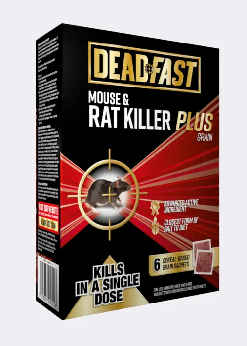 Deadfast Mouse & Rat Killer Plus 6 Grain Bait 150g