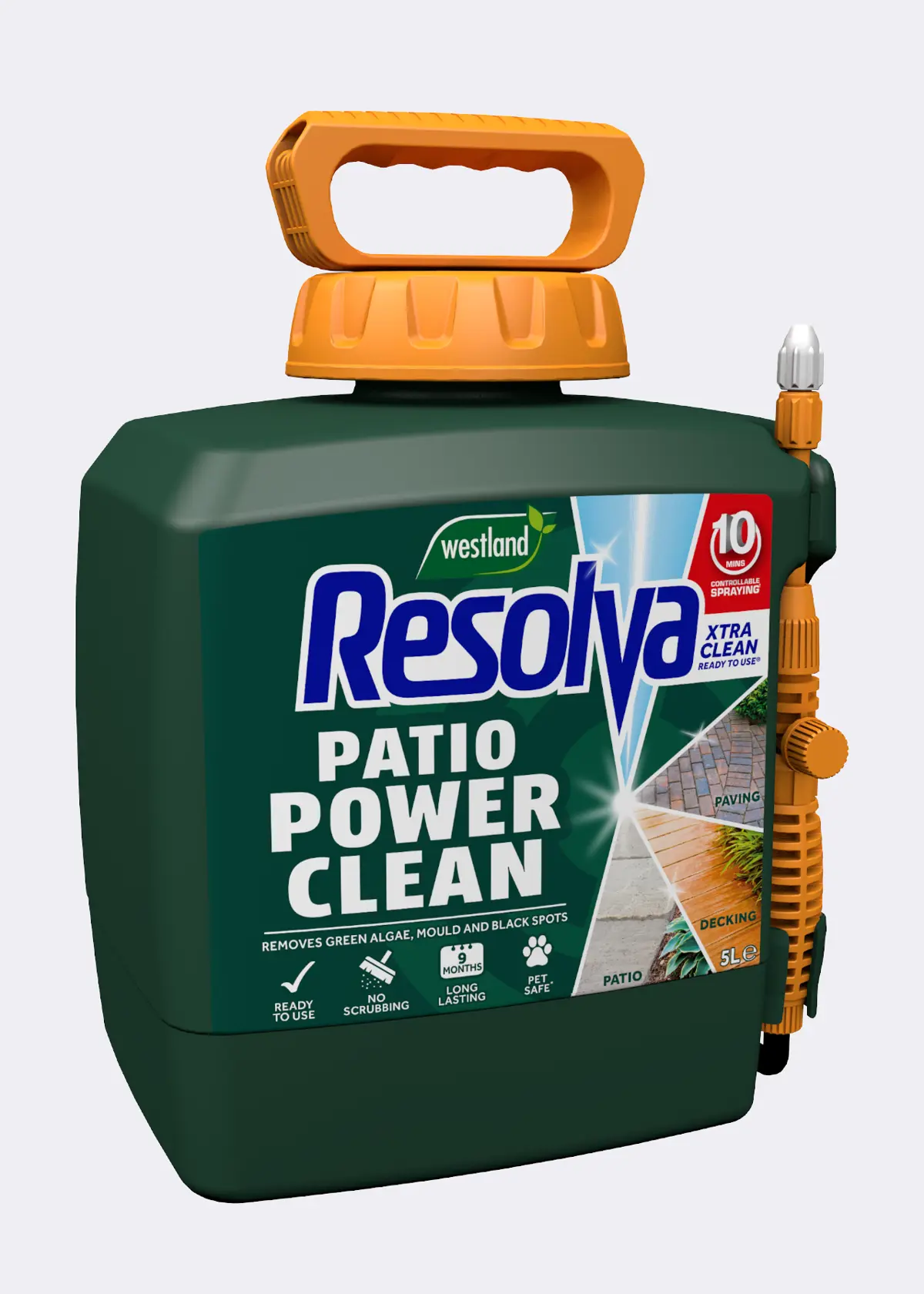 A photo of Resolva Ready-To-Use Cleaner 5L Power Pump