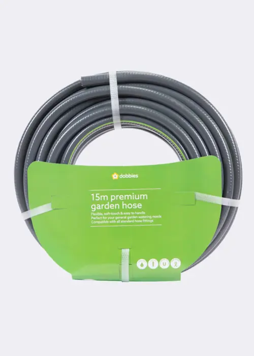 Dobbies Premium 15m Garden Hose
