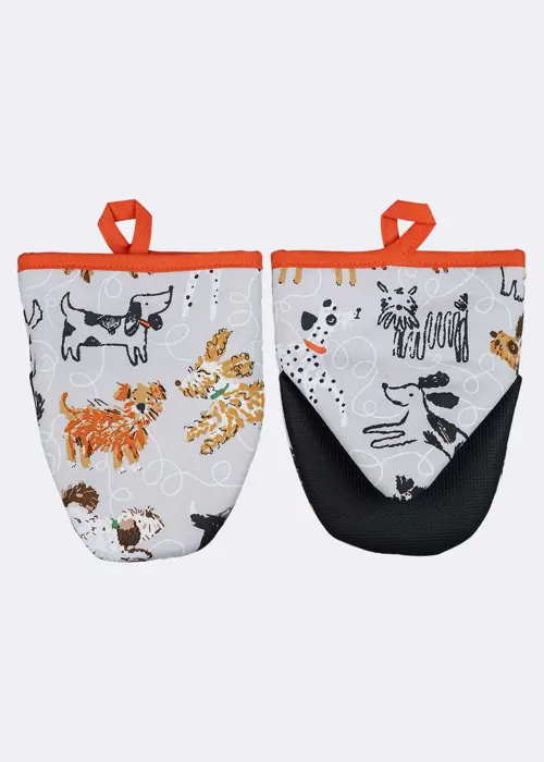 A photo of Dog Days Cotton Microwave Mitts