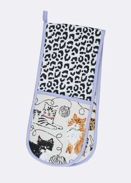 Feline Friends Cotton Double Oven Glove