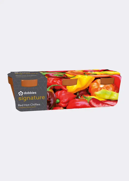 Dobbies Terracotta Chilli Trio Grow Set