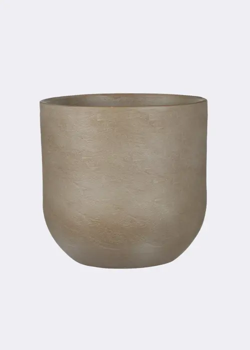 A photo of Nora Pot Round Taupe 23cm