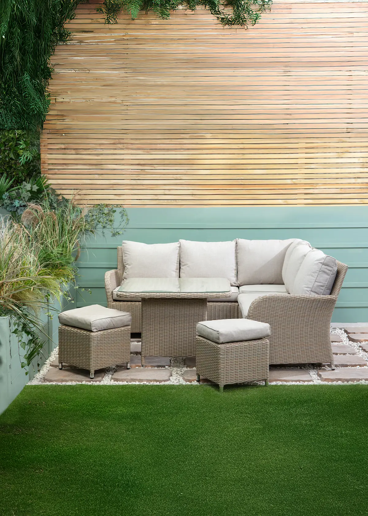 A photo of Malmo Mini Modular Garden Sofa Set