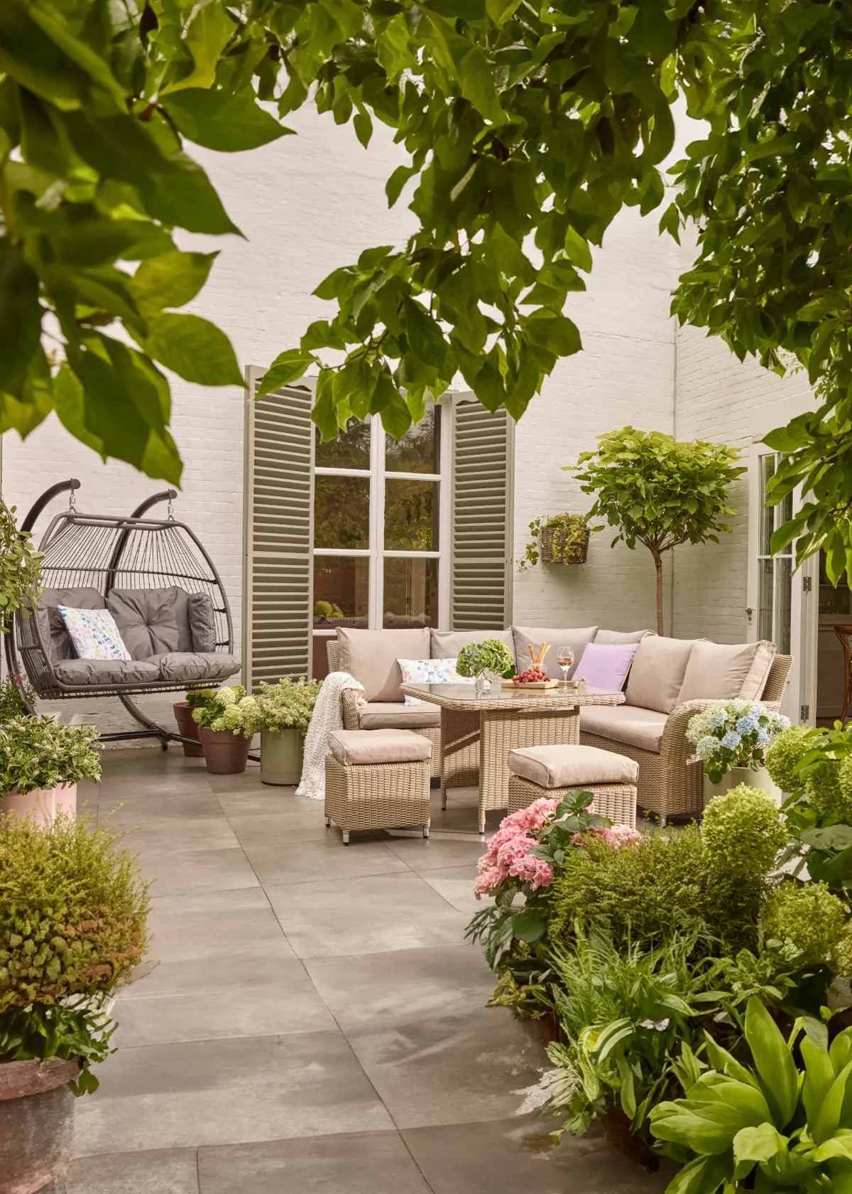 A photo of Malmo Mini Modular Garden Sofa Set