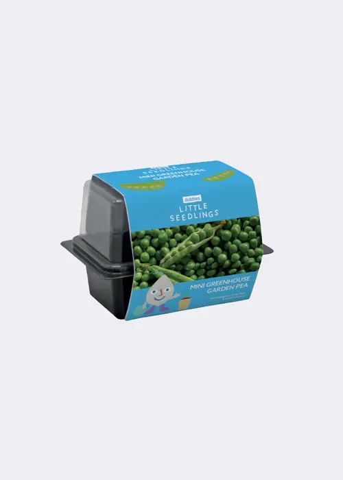 A photo of Little Seedlings GYO Garden Peas with Mini Greenhouse