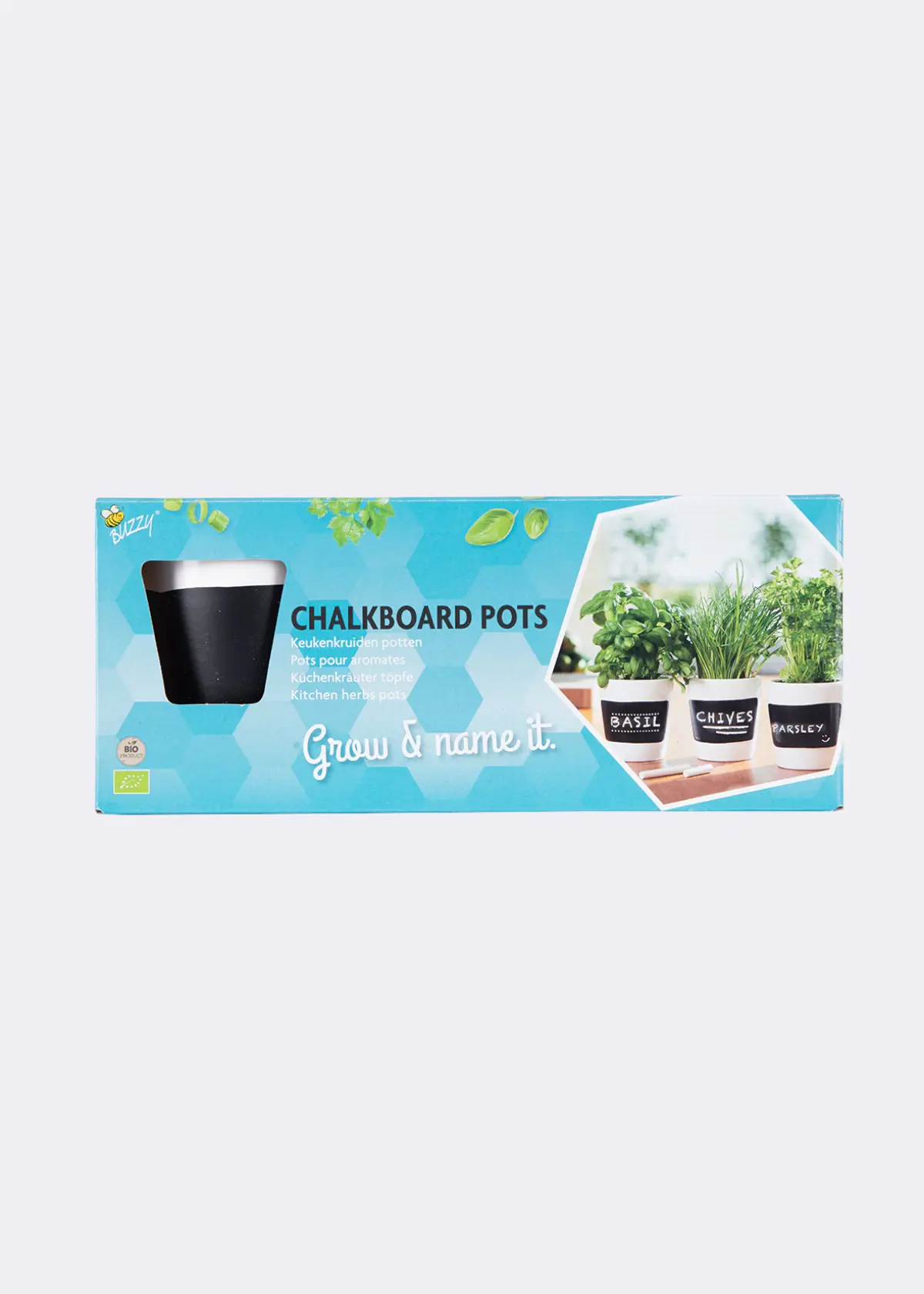 A photo of Buzzy® 3 Pot Herb Growing Kit