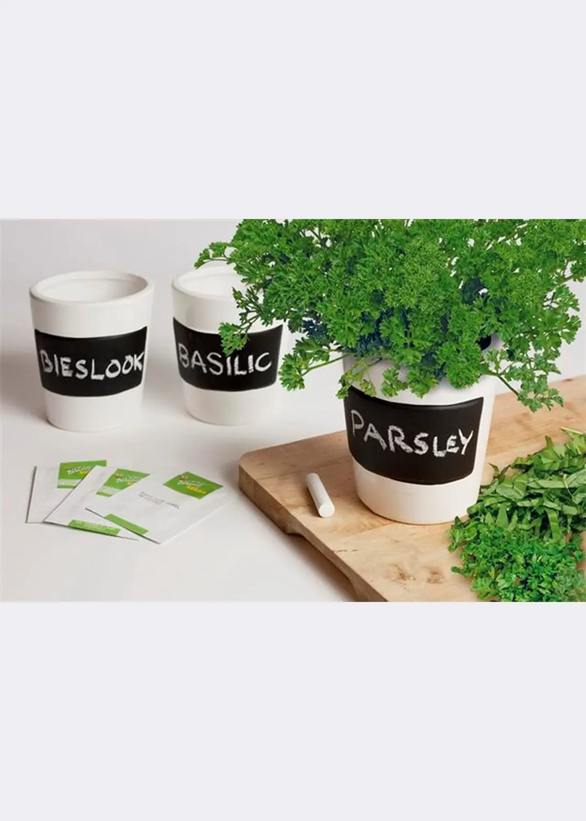 A photo of Buzzy® 3 Pot Herb Growing Kit