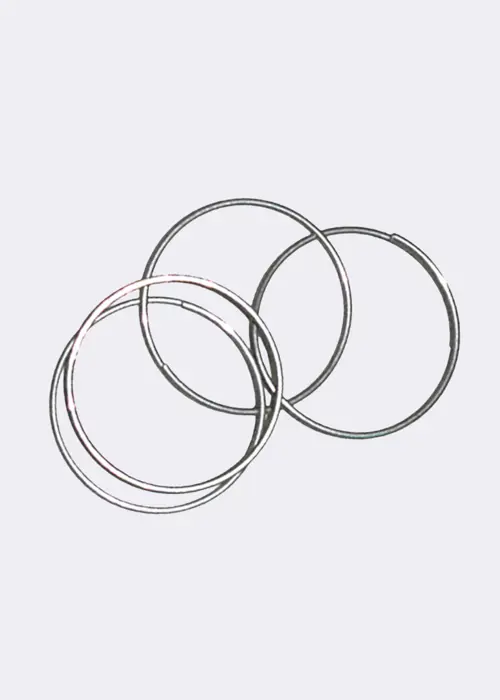 A photo of Pack of 50 Plant Rings Zinc Coated