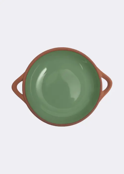 Sintra Small Glazed Terracotta Tapas Dish Green