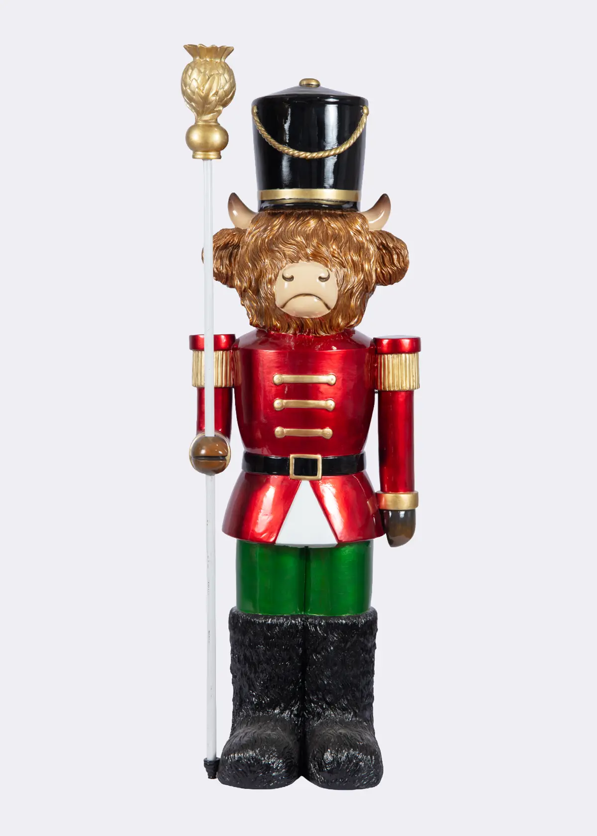 A photo of 4ft Highland Cow Nutcracker