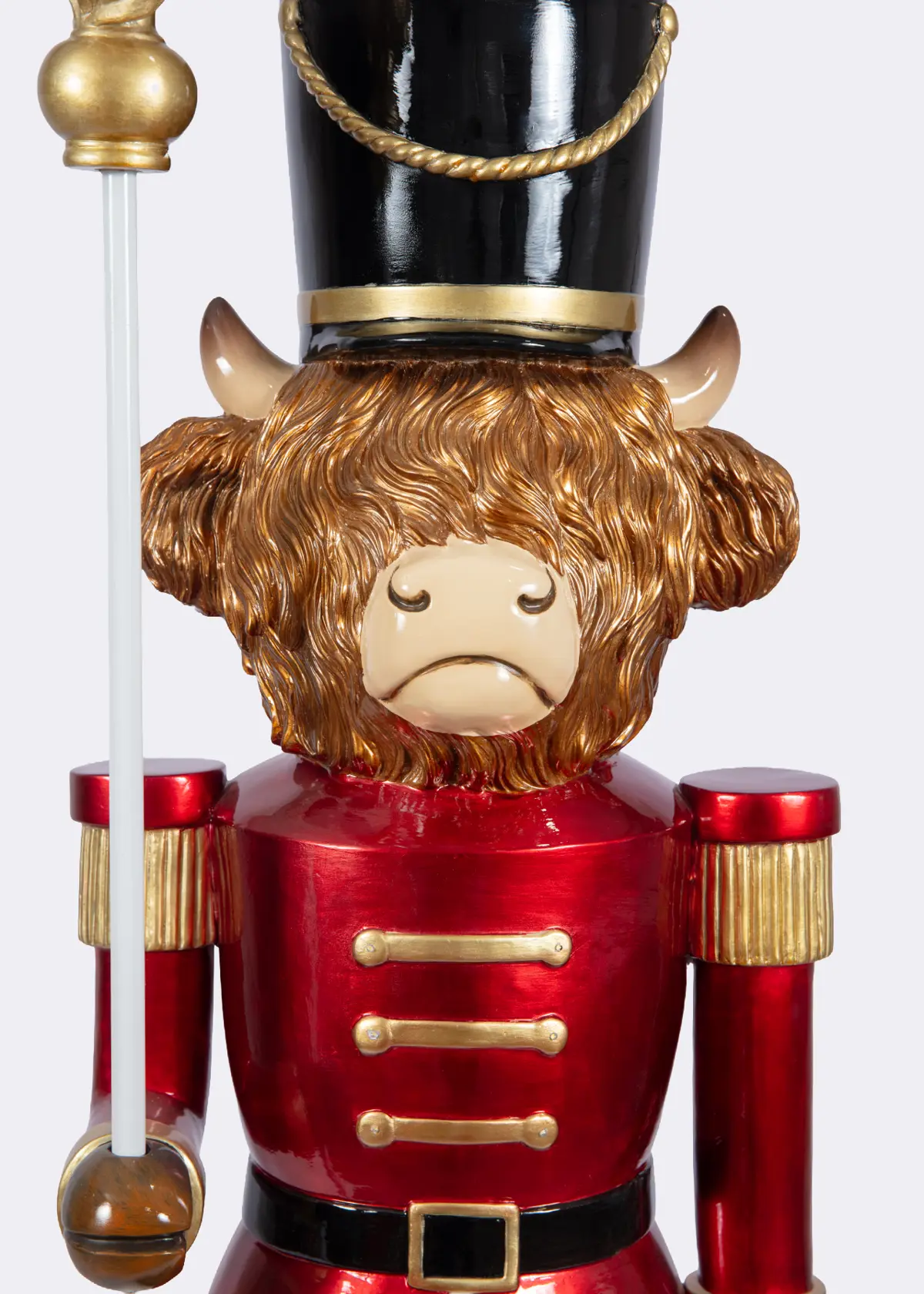 A photo of 4ft Highland Cow Nutcracker