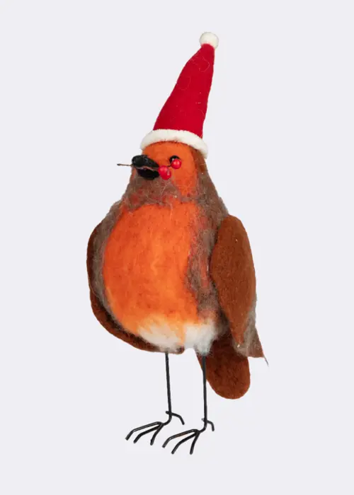 A photo of Needle Felt Robin Room Decoration 29cm