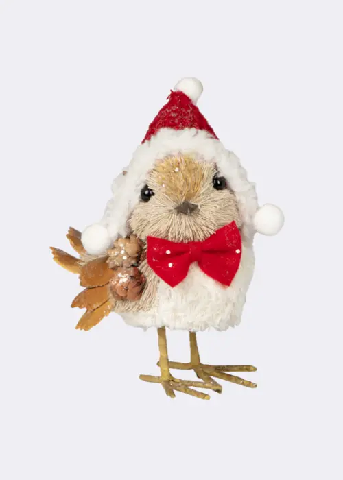 A photo of Festive Bird Room Decoration 15cm