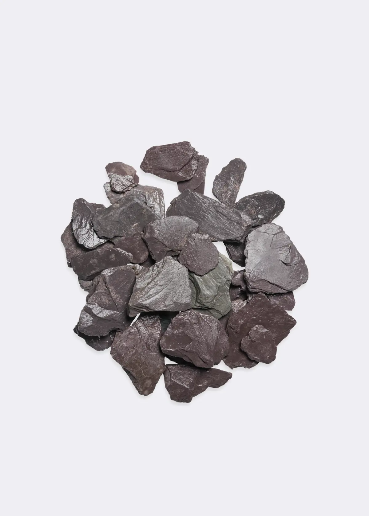 A photo of Blue Slate 20mm Chippings Bulk Bag