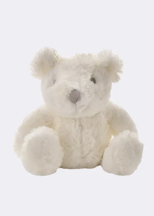 A photo of Bambino Plush Bear Medium White