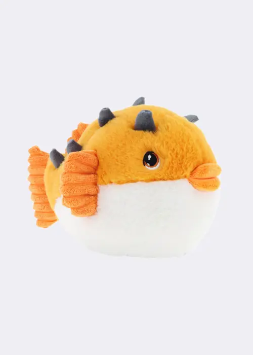 A photo of Keeleco Puffer Fish Soft Toy