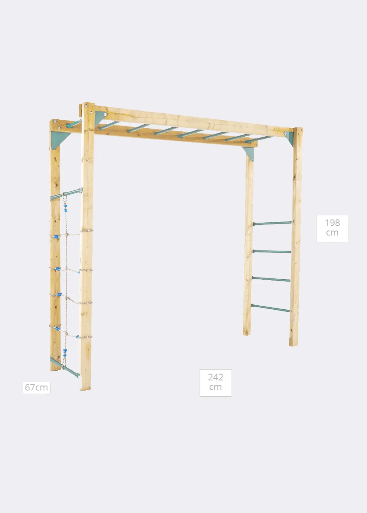 A photo of Plum® Wooden Monkey Bars Attachment