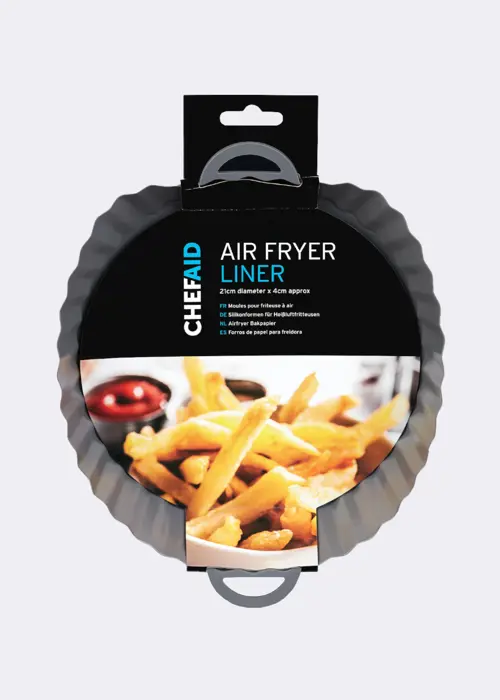 A photo of Round Silicone Air Fryer Tray