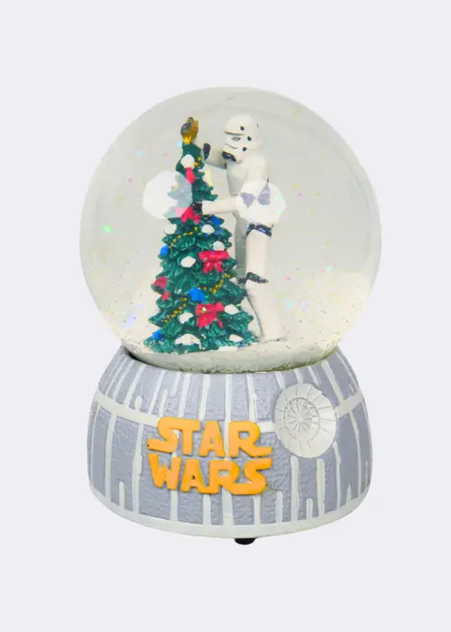 A photo of Wind Up Musical Star Wars Storm Trooper Snow Globe