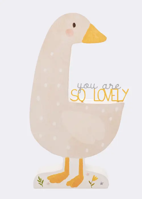 A photo of You Are So Lovely Goose Plaque Decoration
