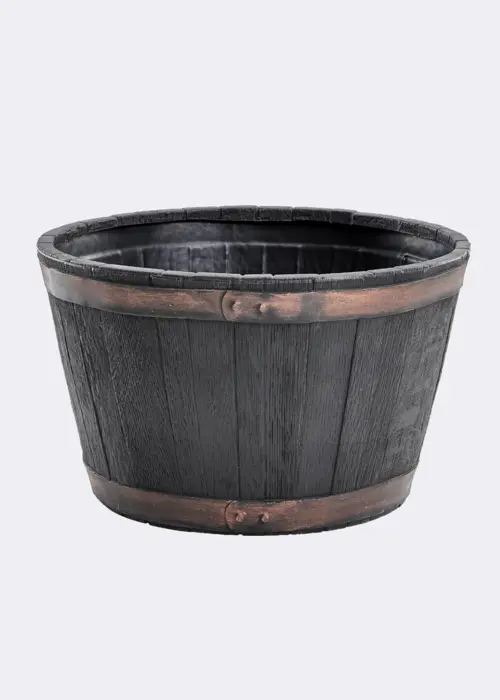 Extra Large Oakwood Barrel Planter 62.5cm