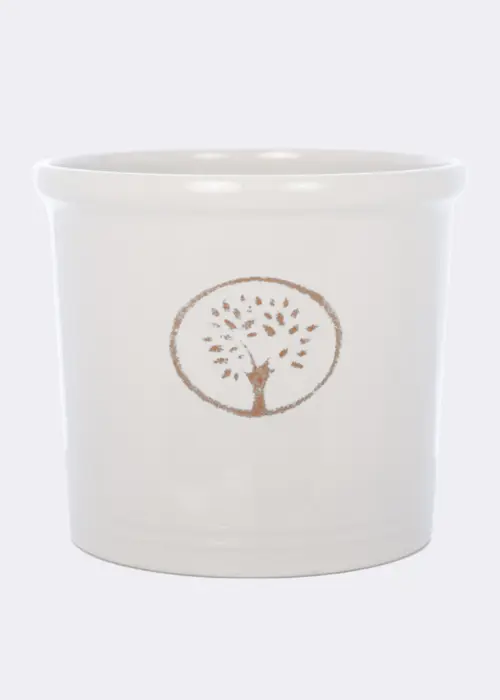A photo of Cotswold Cylinder Pot 38cm Off White