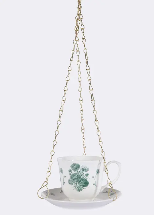 A photo of Dobbies 160 Year Heritage Tea Cup Bird Feeder