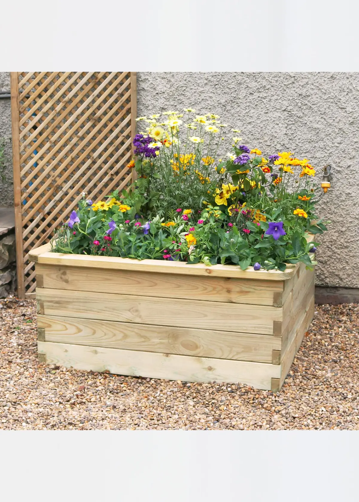 A photo of Sleeper Raised Bed 0.90 x 0.90 x 0.45m