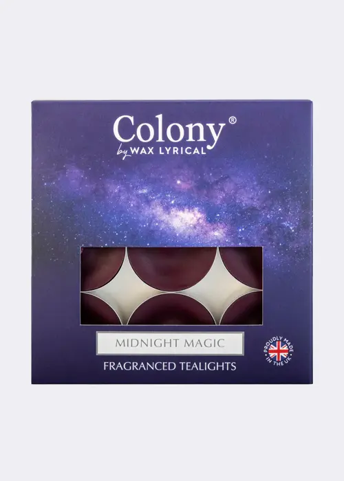Pack Of 9 Midnight Magic Tealights