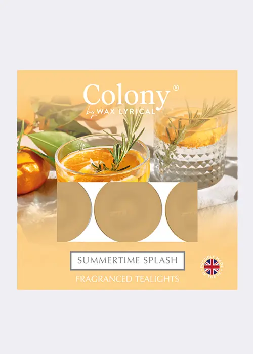 Pack Of 9 Summertime Splash Tealights