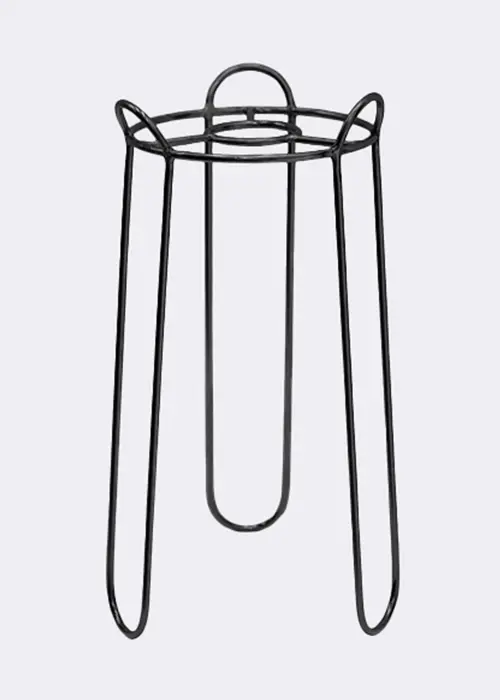 A photo of Saluzzo Black Plant Stand 22cm