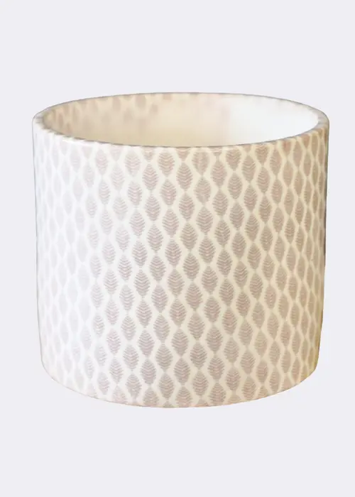A photo of Lazzaro Taupe Garland Pot 18cm