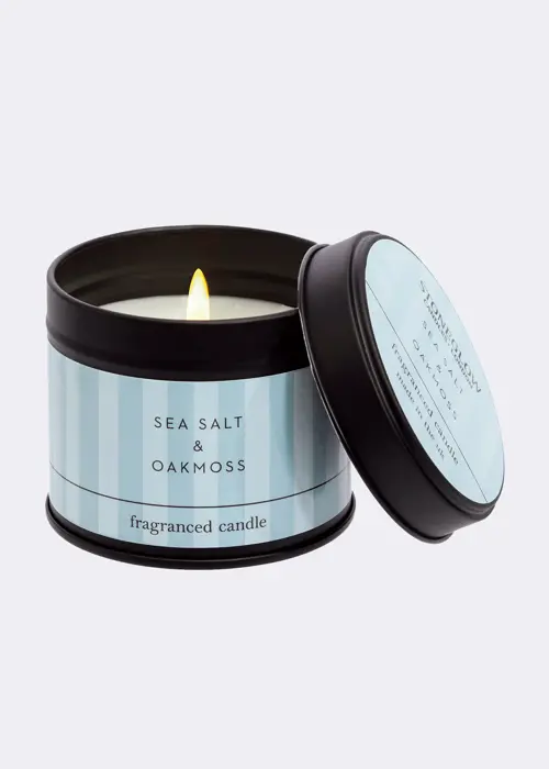 A photo of Sea Salt & Oakmoss Tin Candle