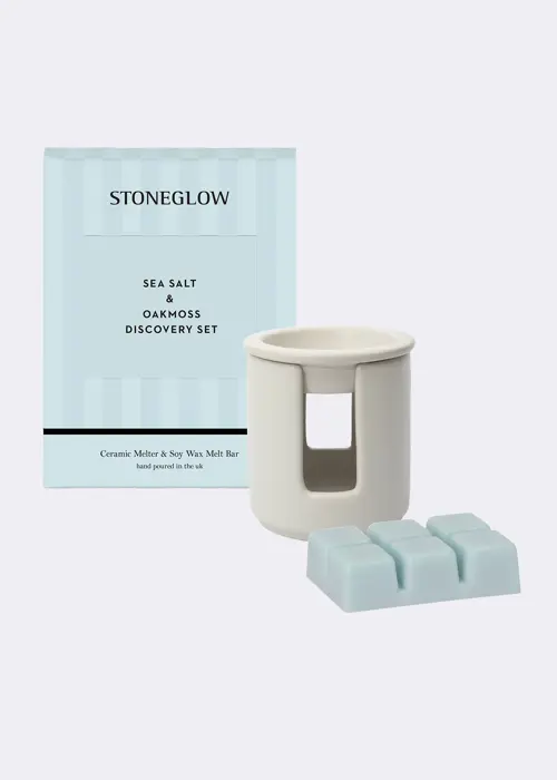 A photo of Ceramic Wax Melter & Soy Wax Melt Bar Discovery Set