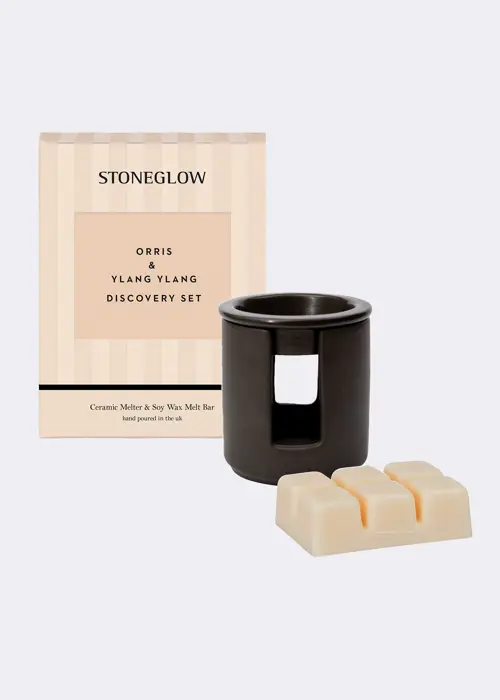 A photo of Orris & Ylang Ylang Ceramic Wax Melter Set