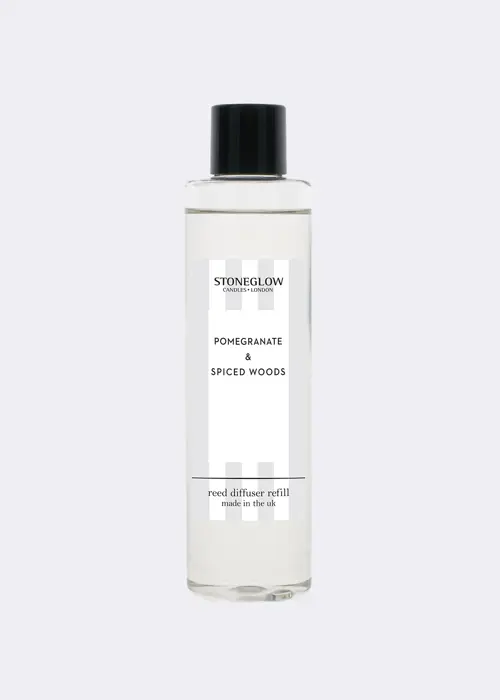 A photo of Pomegranate & Spiced Woods Reed Diffuser Refill 210ml