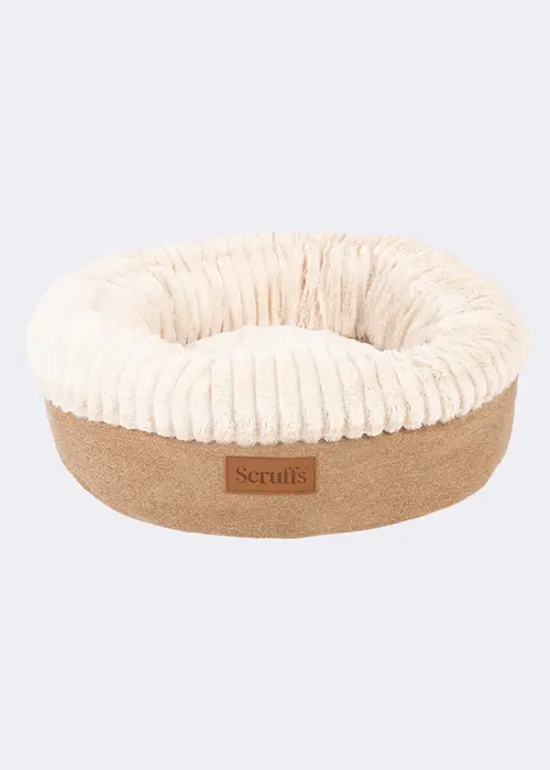 Scruffs Ellen Donut Dog Bed Medium Tan
