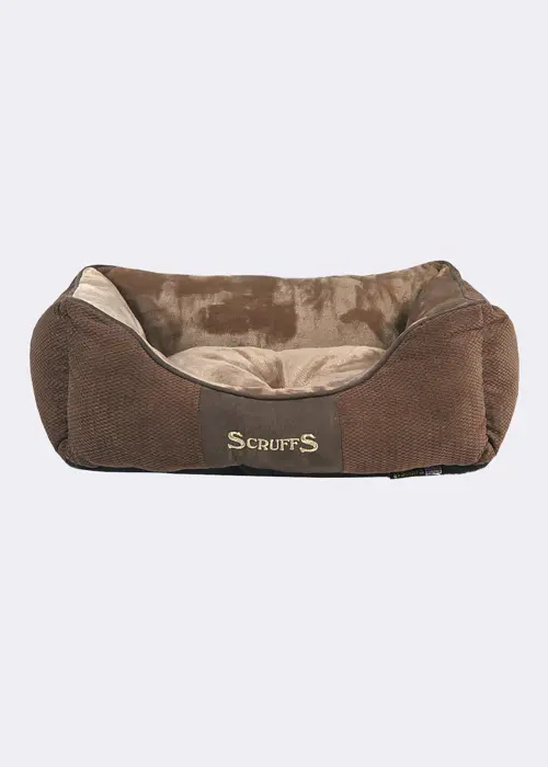 Scruffs Chester Box Dog Bed Small Chocolate