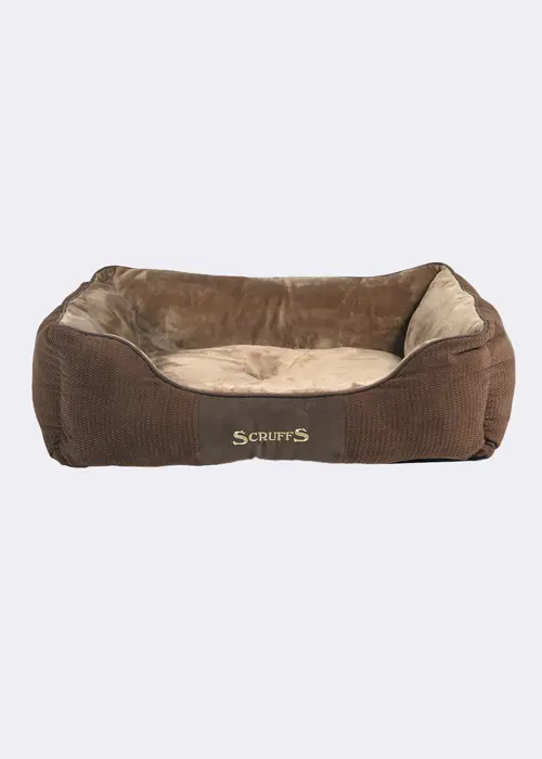 Scruffs Chester Box Dog Bed Large Chocolate