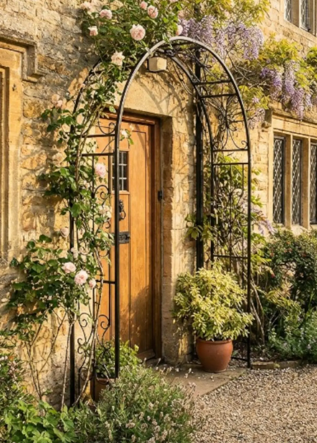 A photo of Buckingham Garden Arch with Ground Spikes